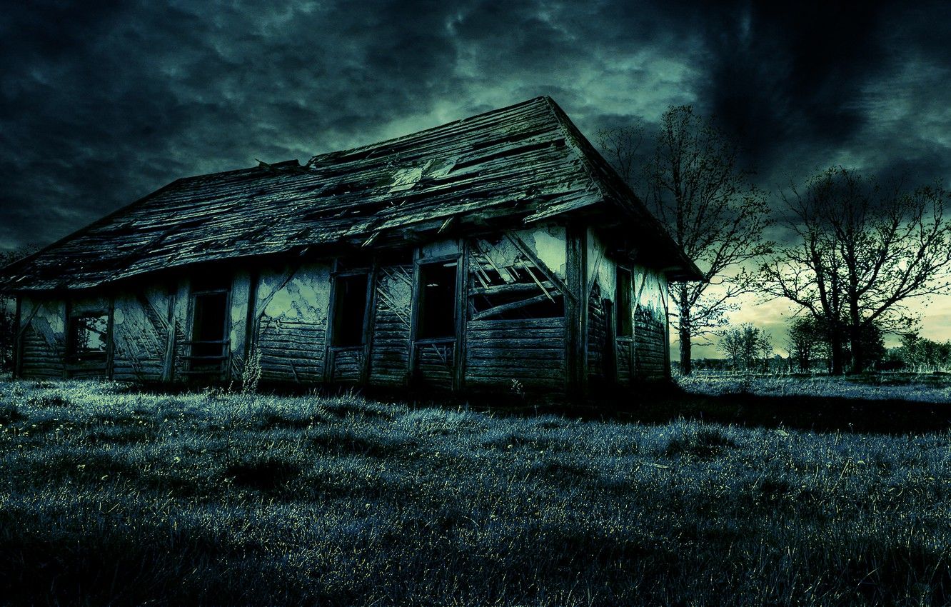 Wallpaper dark, house, old, scary image for desktop, section пейзажи