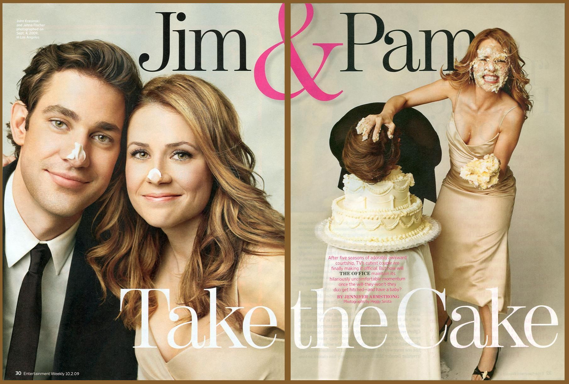 yep, that would be Jim and Pam. The office wedding, Jim and pam wedding, Jim pam