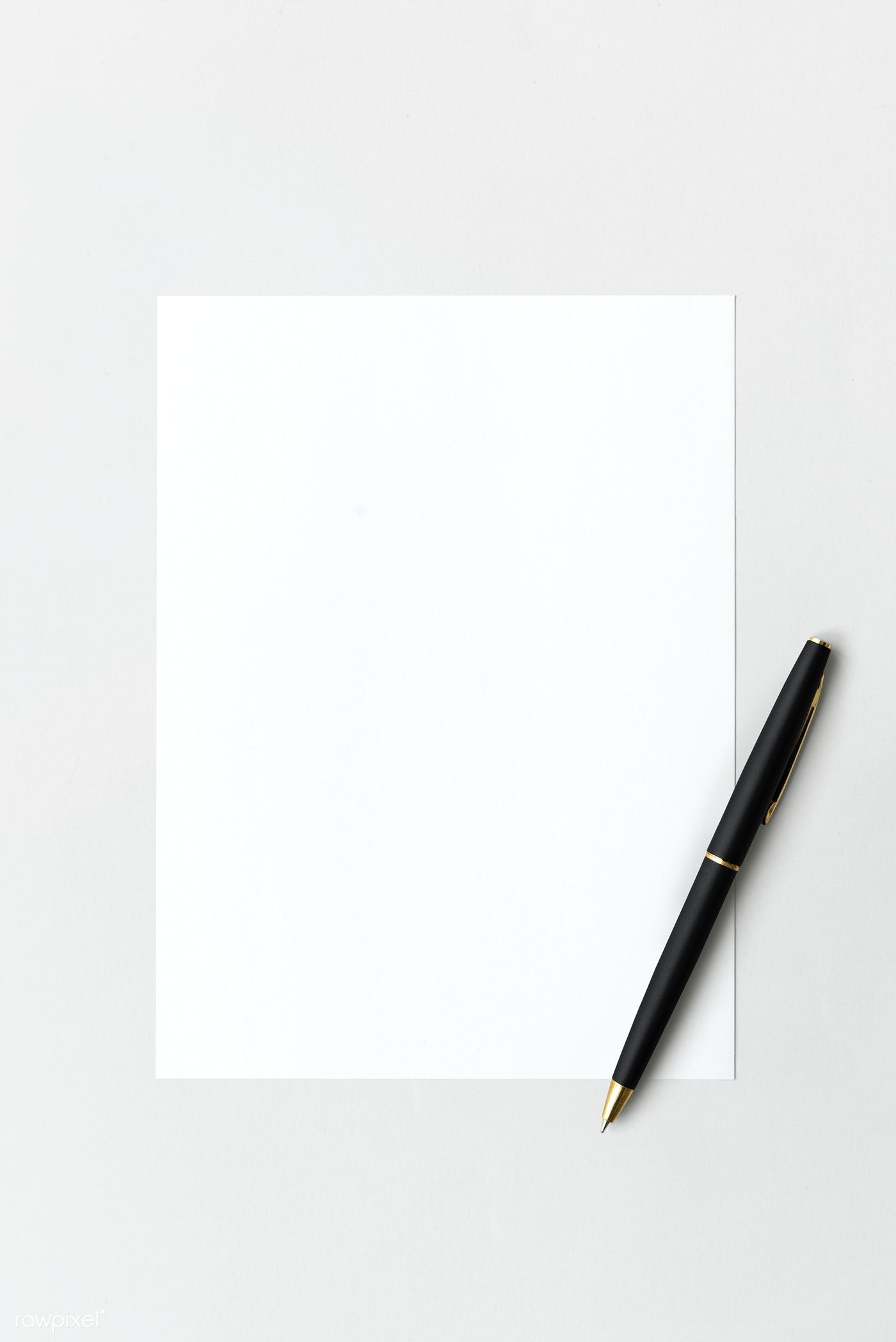 Download premium psd of Blank white paper with black pen 1202057. Paper texture white, Paper background texture, White paper