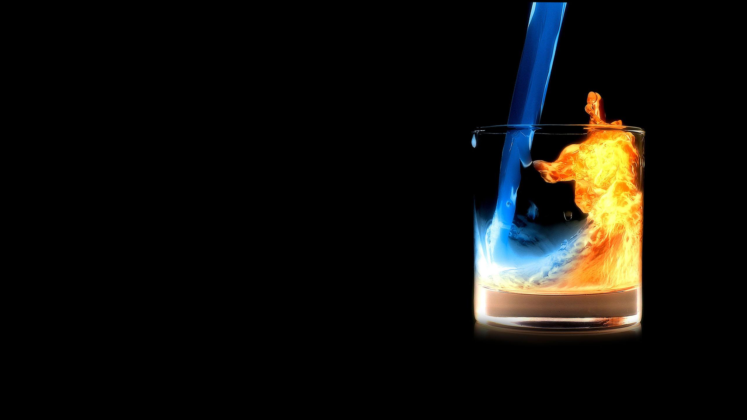 Fire Water In Glass 1280x1024 Resolution HD 4k Wallpaper, Image, Background, Photo and Picture
