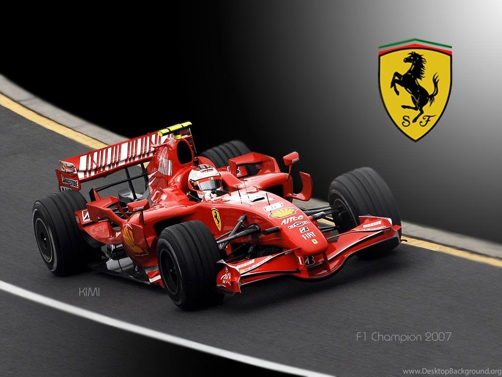 Ferrari Formula 1 (f1) Car In Rain HD Desktop Mobile Wallpaper. Desktop Background