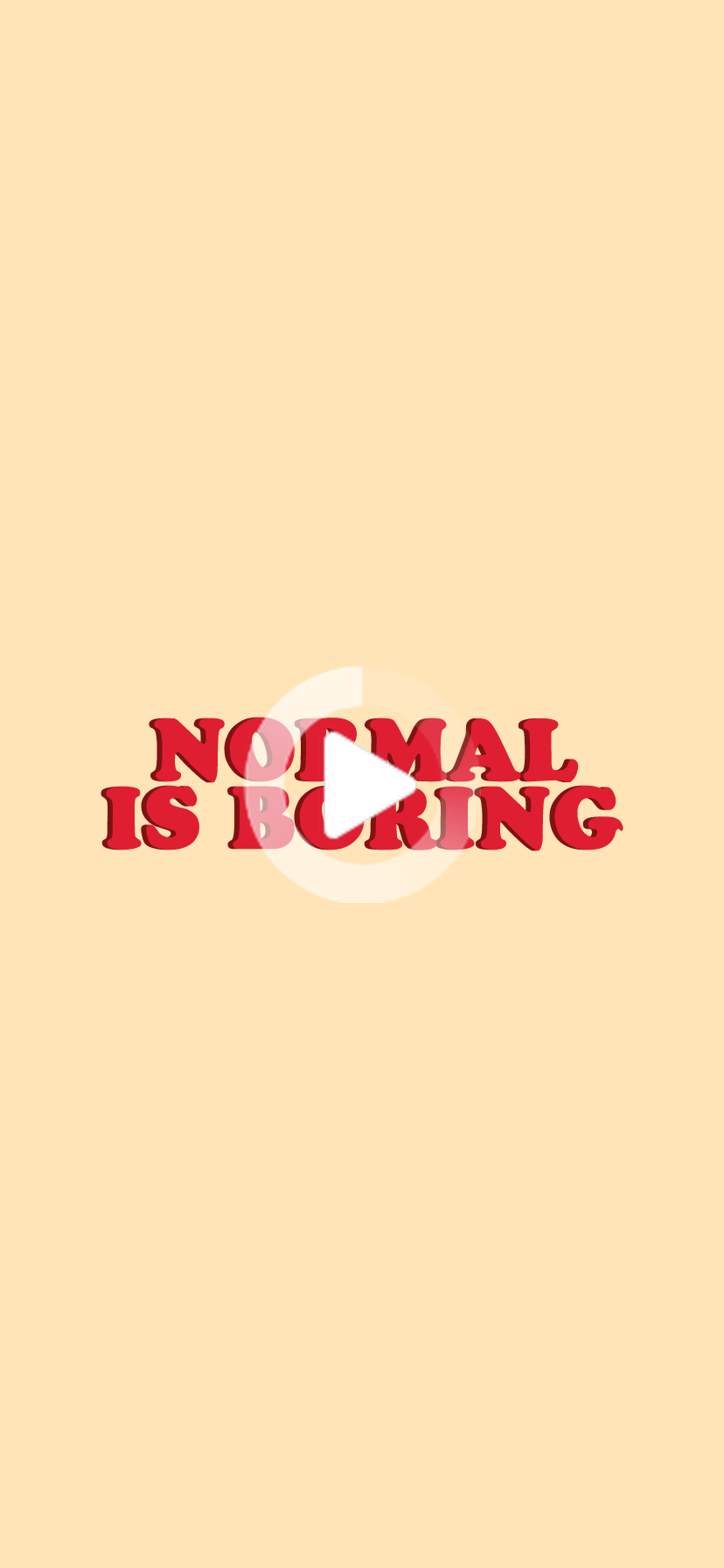 Normal Is Boring' Sticker By Isabelle Anne. Normal Is Boring, Bored Quotes, IPhone Background