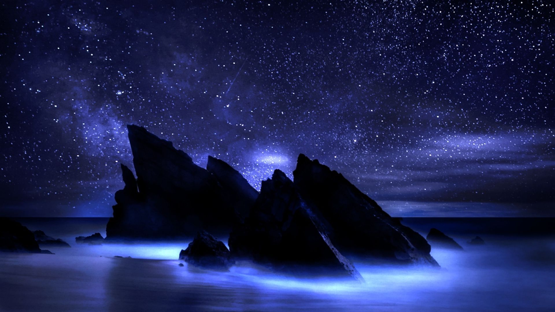 Dark Night Oceanscape. Ocean at night, Ocean wallpaper, Ocean background