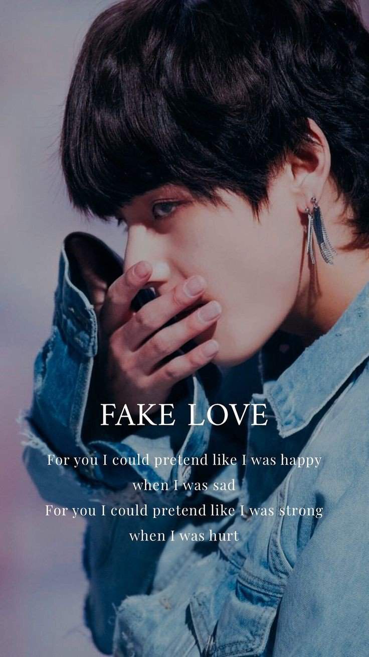 Fake love V wallpaper