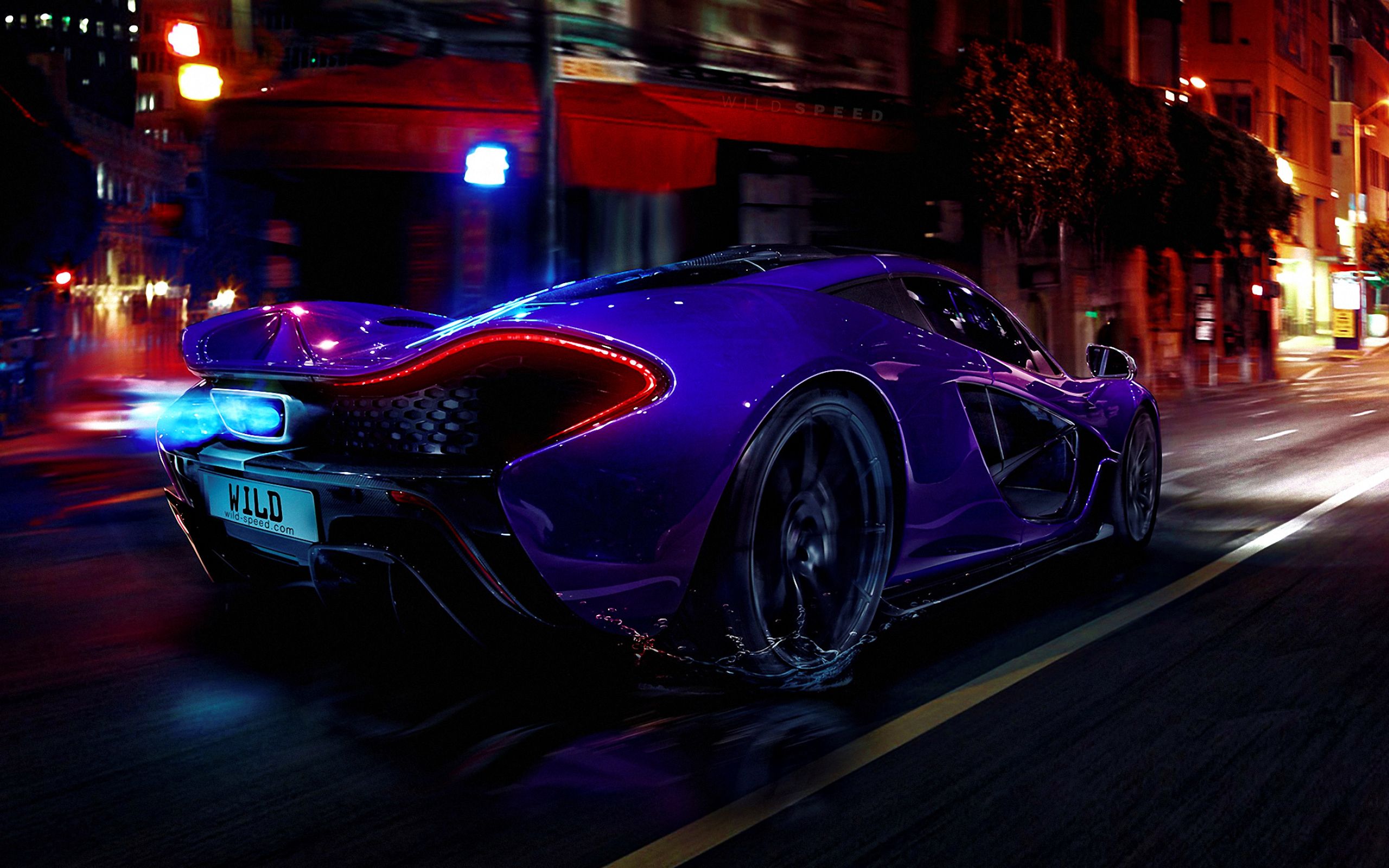Blue. McLaren P1, SportCar Wallpaper