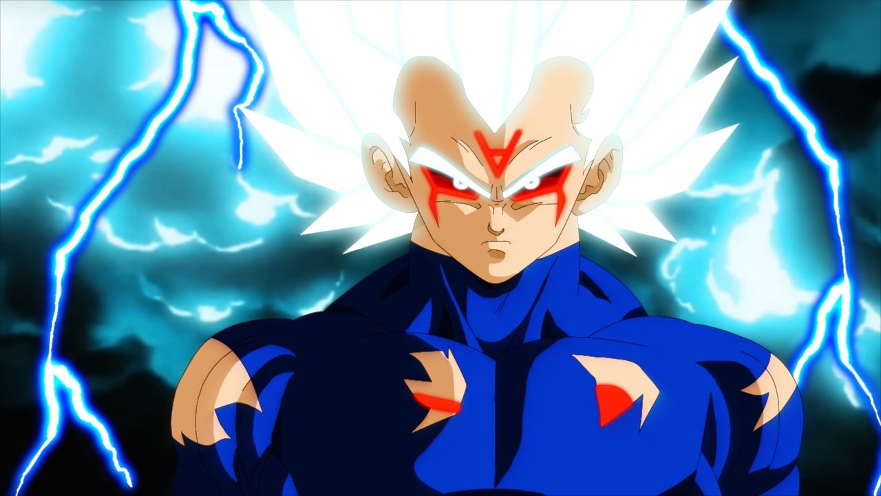 Vegeta Super Saiyan White Royal Bloodline Transformation