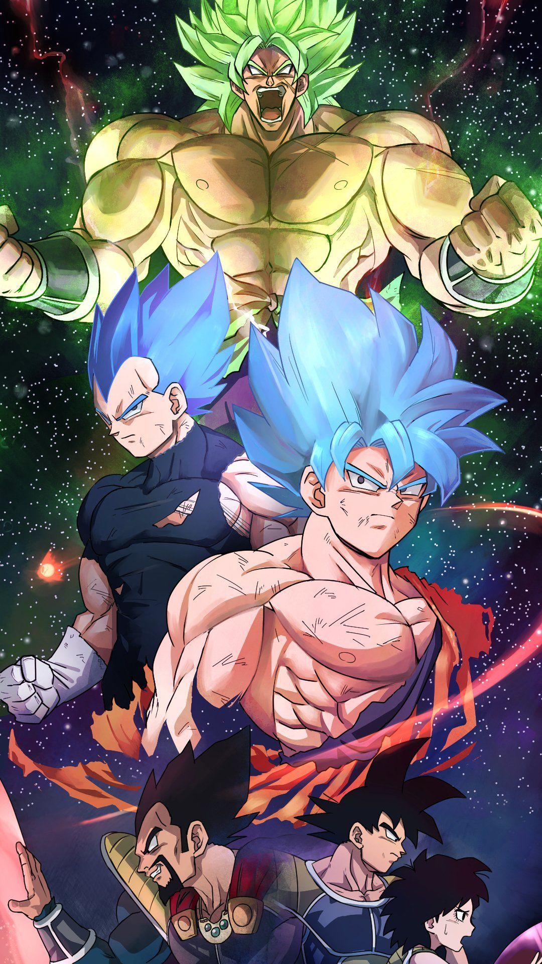 goku and bardock vs vegeta and king vegeta