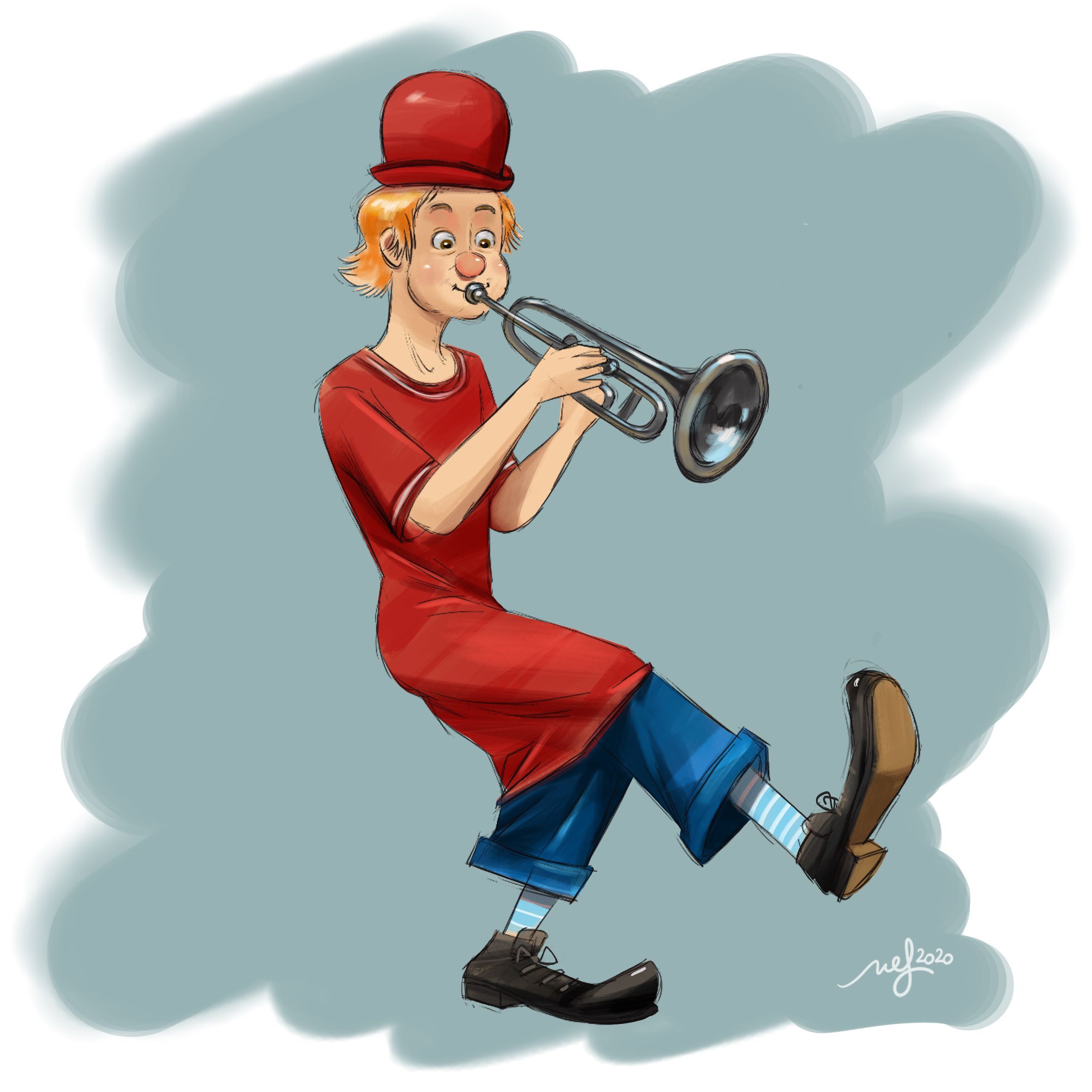 NEF STUDIO en 2020. Payasos, Payasos de la tele, Ilustraciones