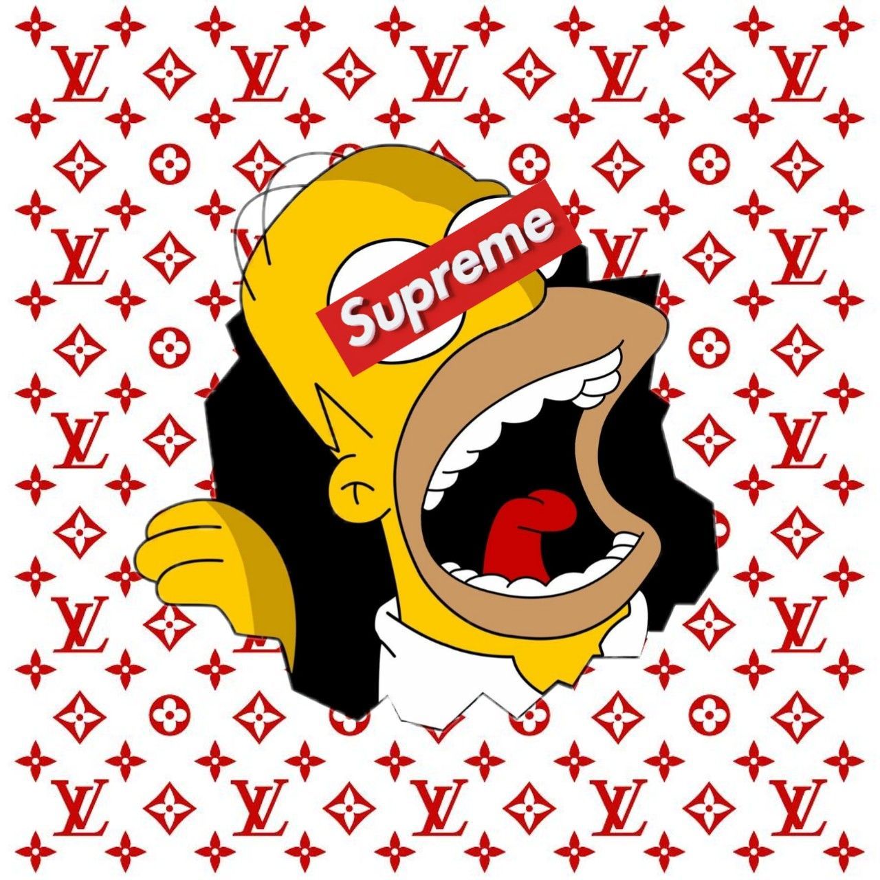 Homer Simpson Supreme x Louis Vuitton