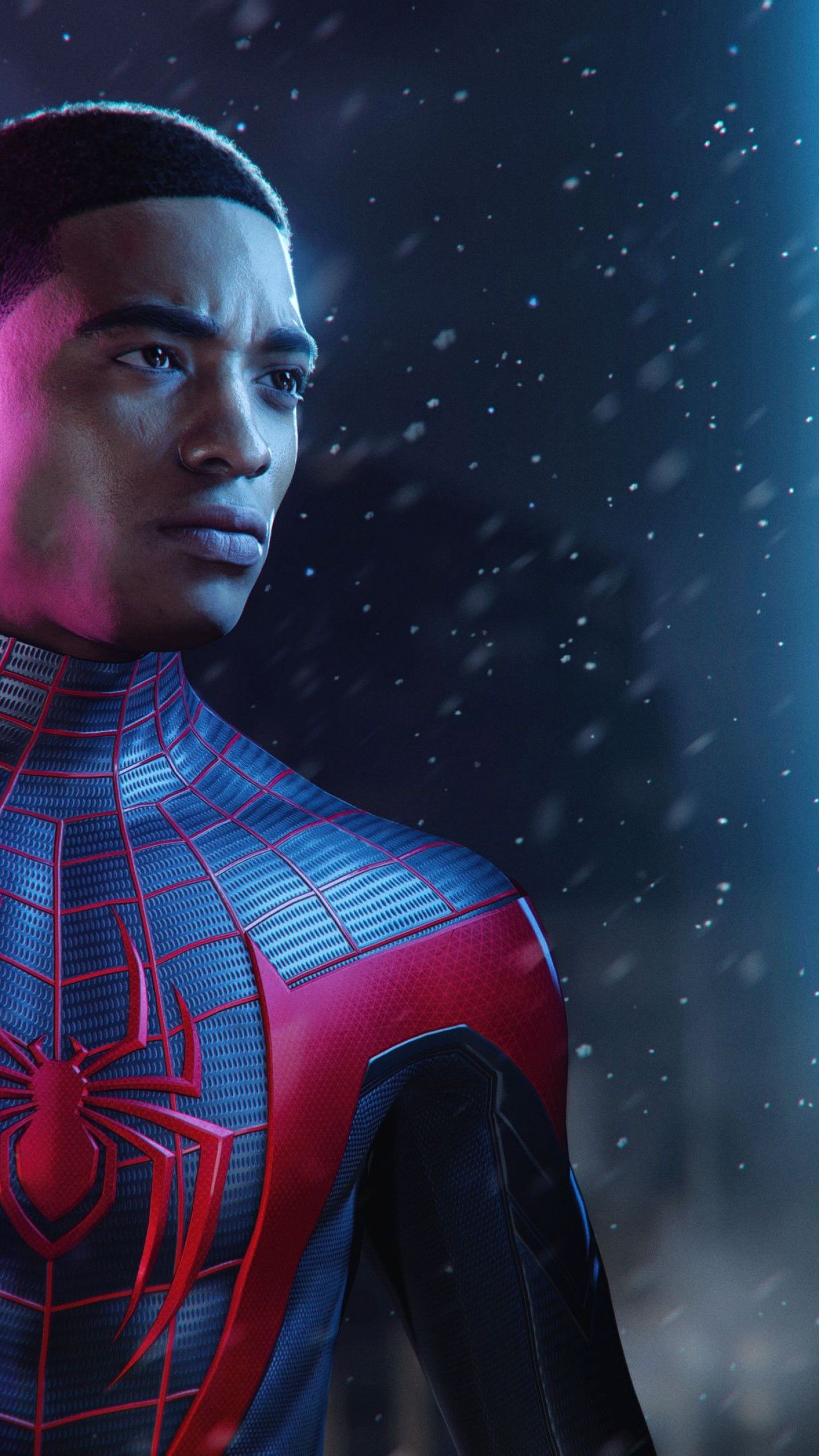 Wallpaper Spider Man: Miles Morales, PS PlayStation BLM, Games
