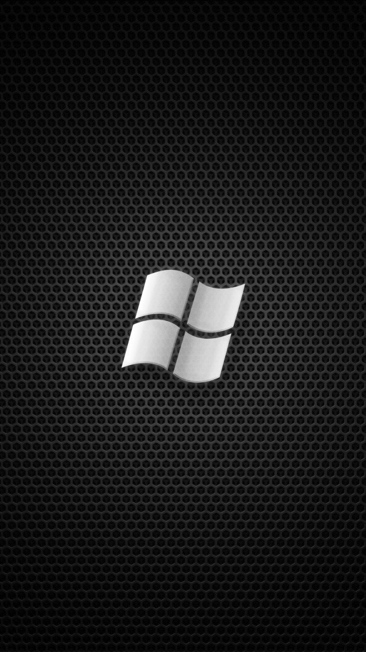 Windows Logo Dark Background iPhone 8 Wallpaper Free Download