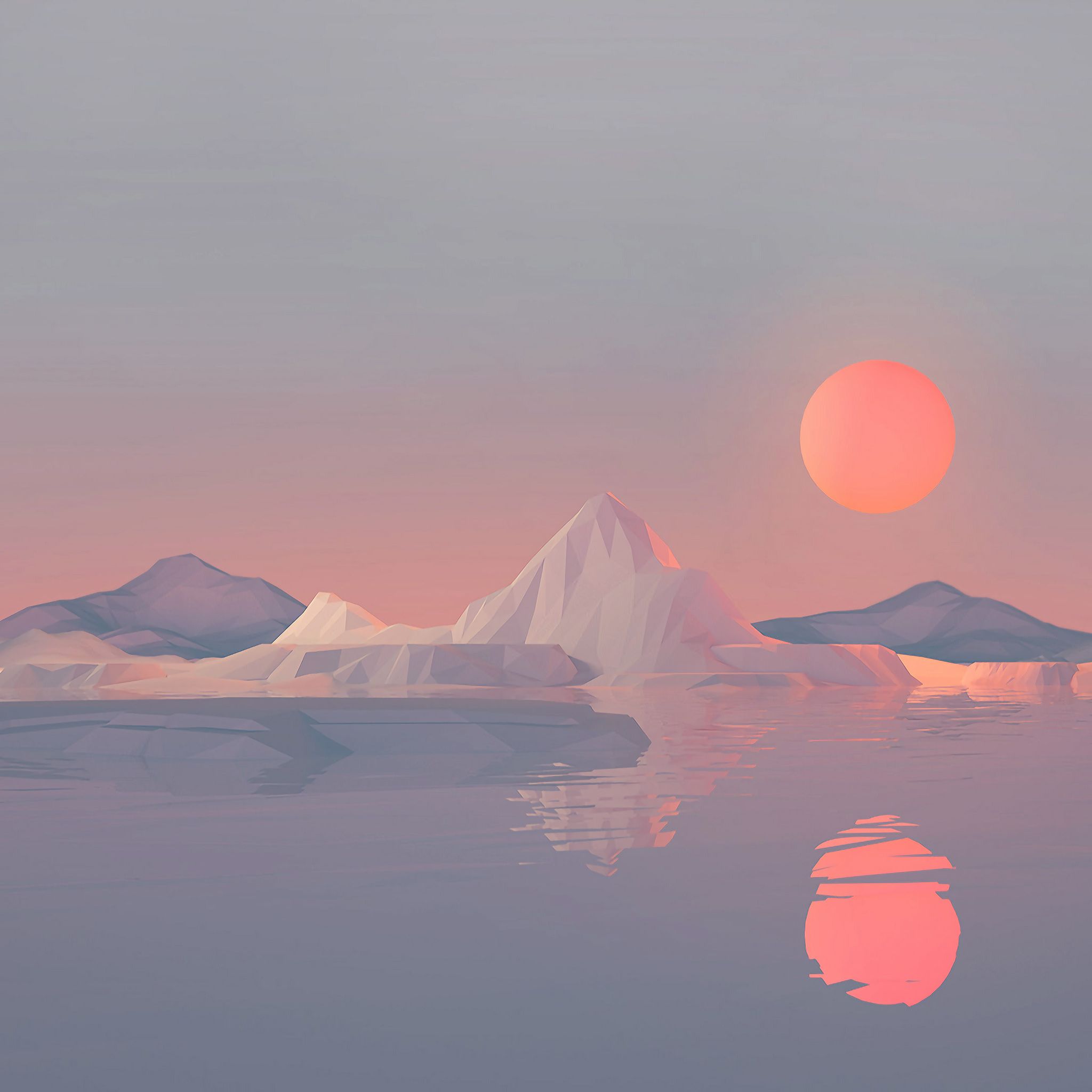 Iceberg Minimalist 4k iPad Air HD 4k Wallpaper, Image, Background, Photo and Picture