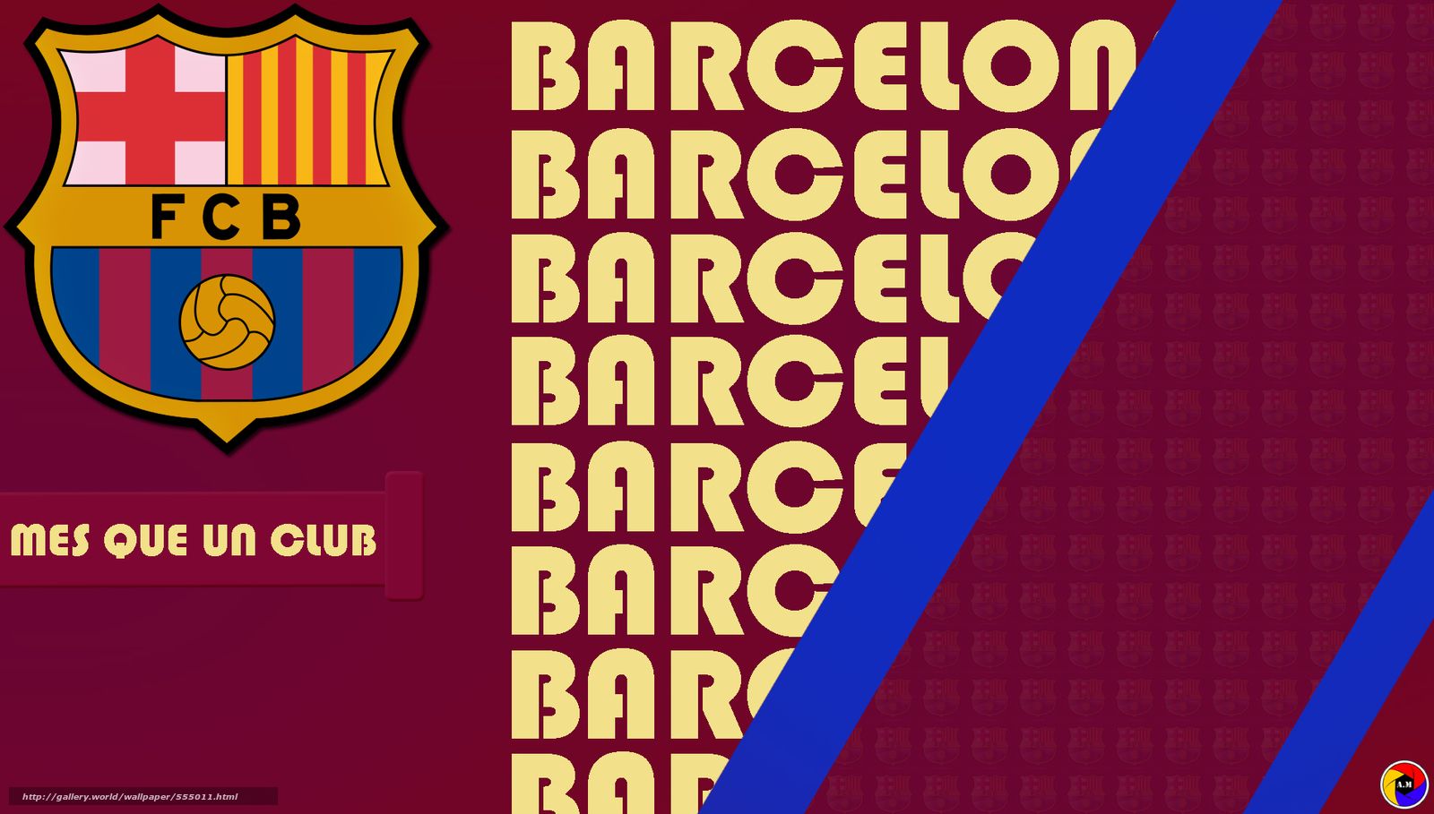Download wallpaper fc barcelona, Barca, mes que un club, football free desktop wallpaper in the resolution 1900x1080