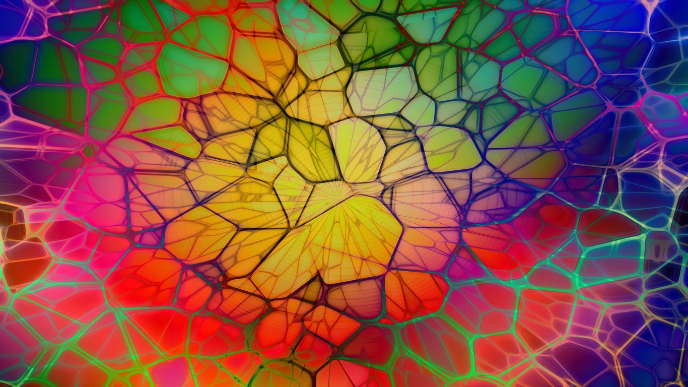 Artistic Colorful Web 1366x768 Resolution Wallpaper, HD Abstract 4K Wallpaper, Image, Photo and Background