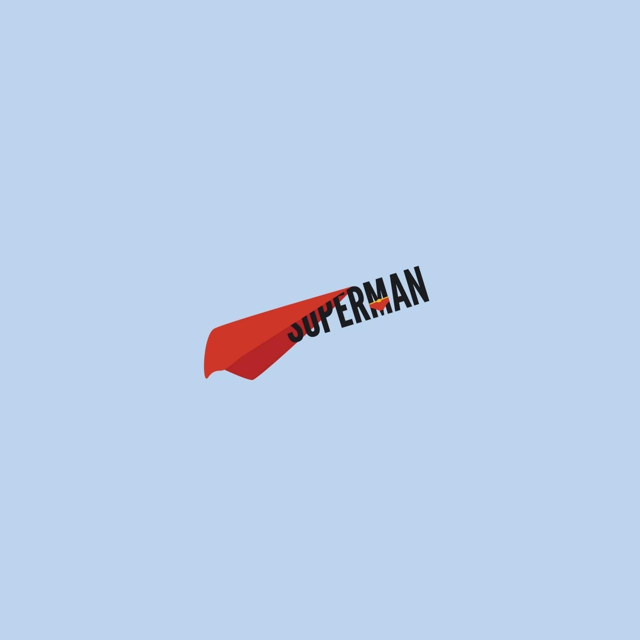 Superman Minimal iPad Wallpaper HD #iPad #wallpaper. iPad, iPhone