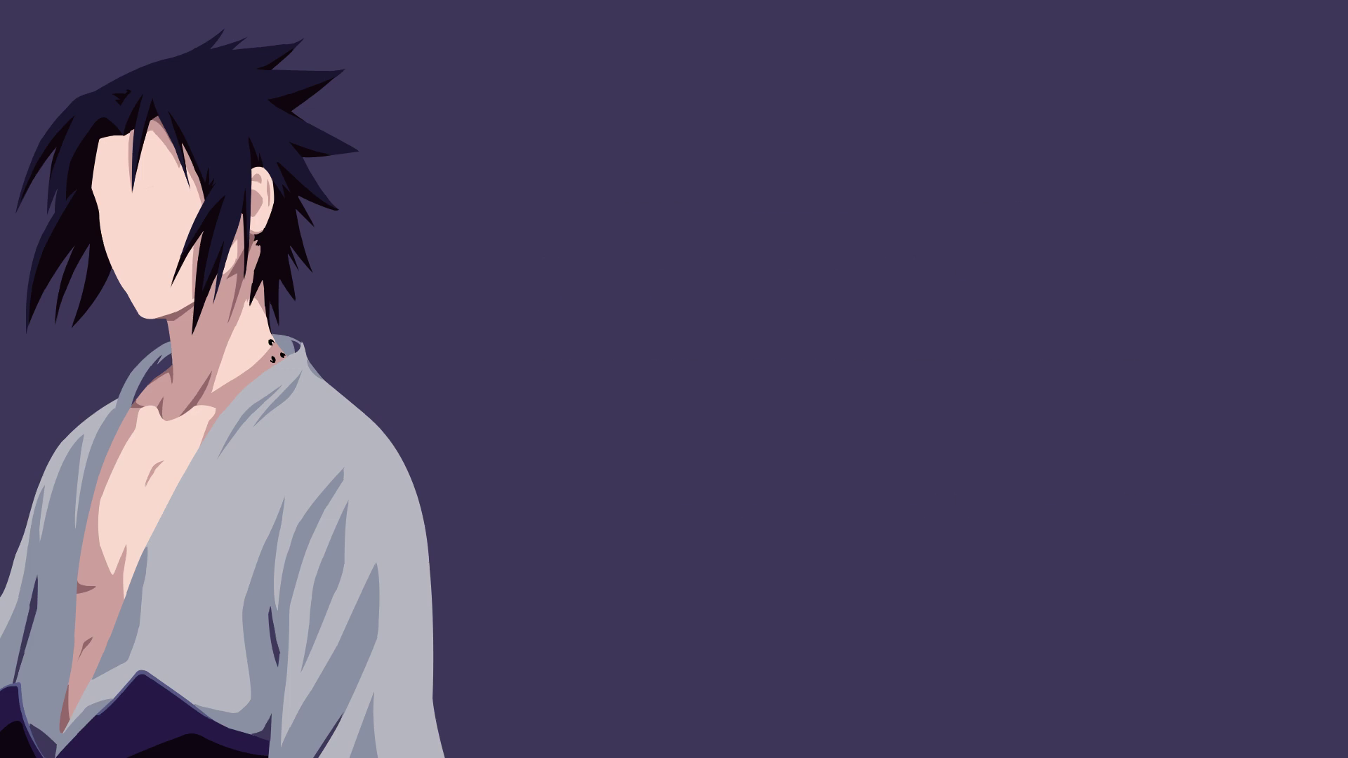 Uchiha Sasuke minimalist wallpaper, Narutoreddit.com