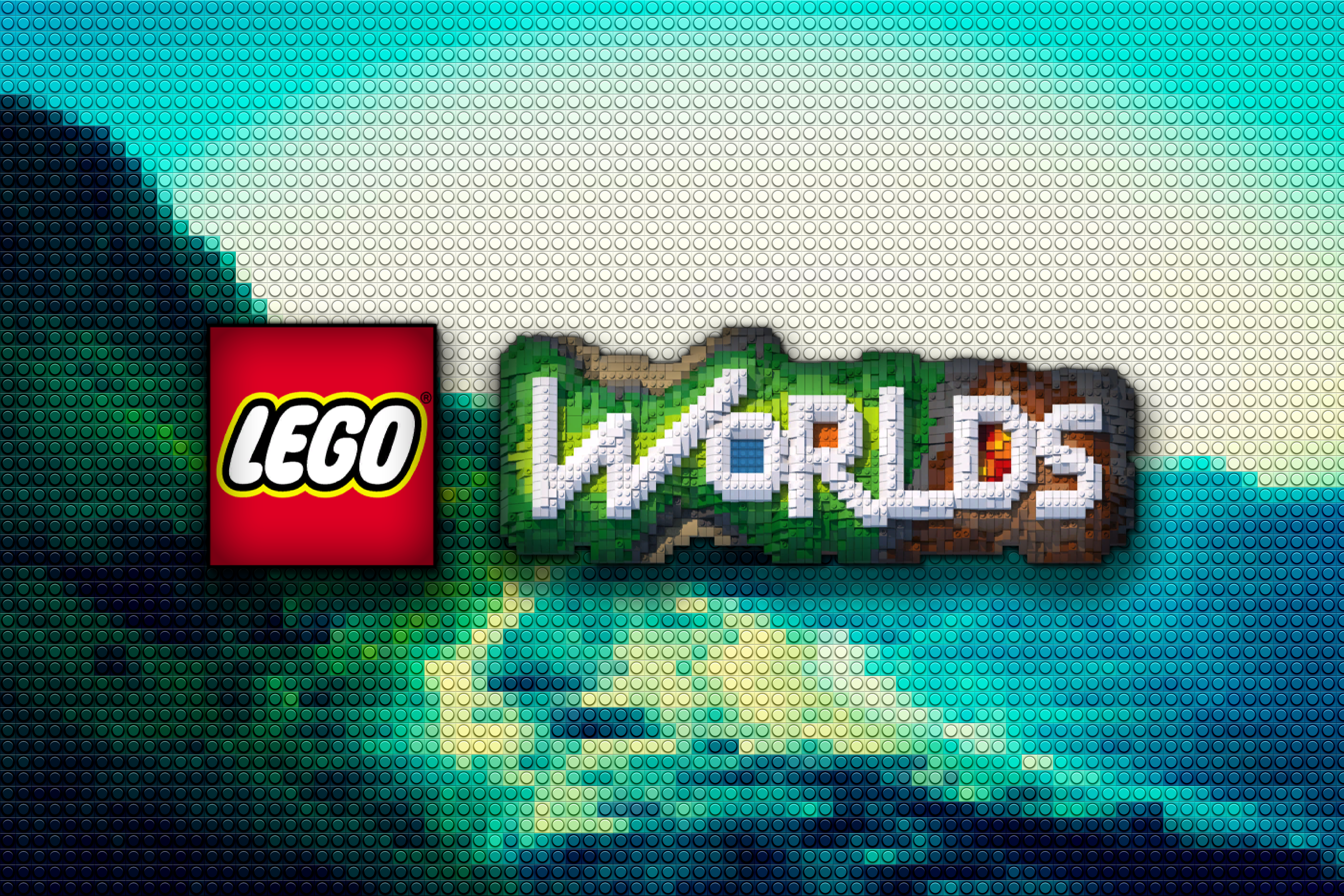 A Lego Worlds wallpaper I made