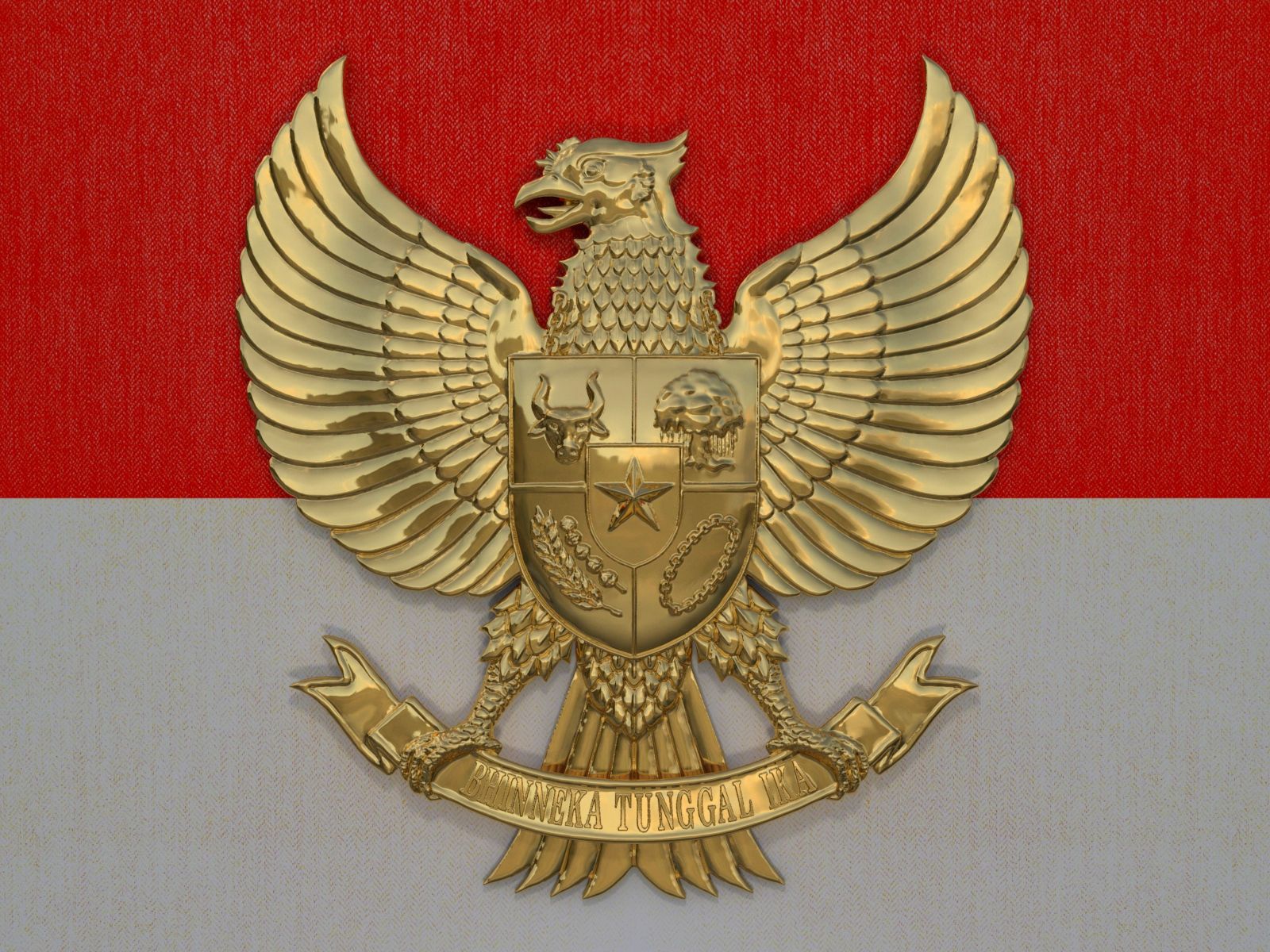 3D model Garuda Pancasila Logo