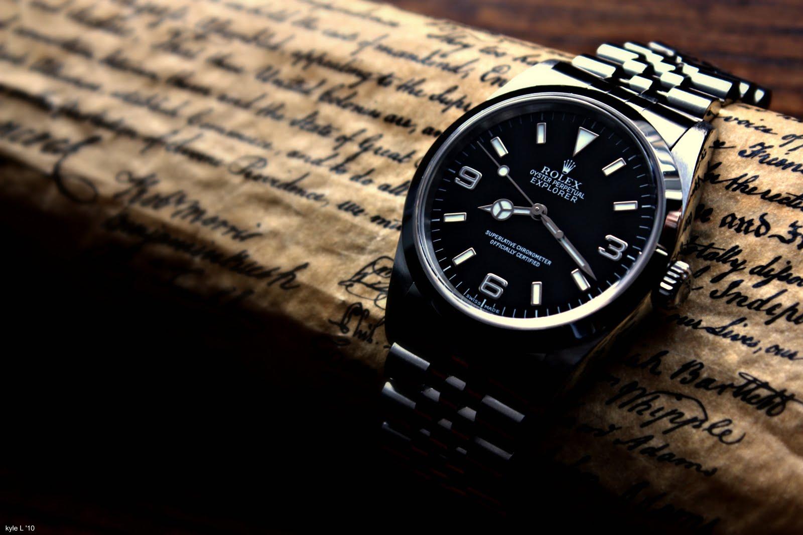 Kyle's Watch Wallpaper: Rolex Explorer 114270