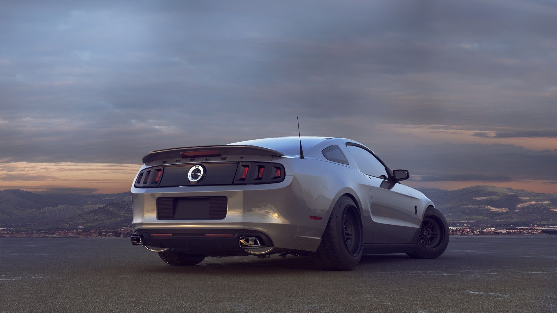 Download wallpaper 1920x1080 shelby, car, gt mustang, drag, ford HD background
