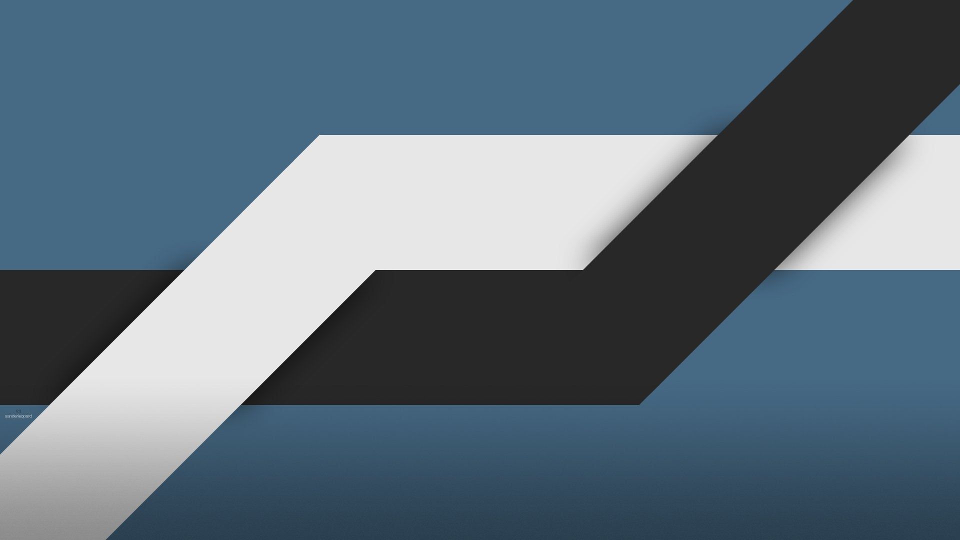 Blue White Black Simple [1920x1080]