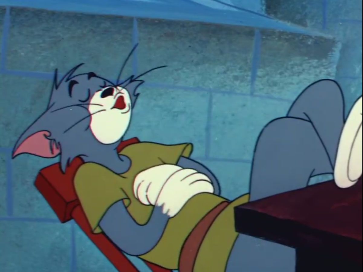 Sleeping: Tom and Jerry Cartoon Image. Tom and Jerry Sleeping Scene Image Memes.com