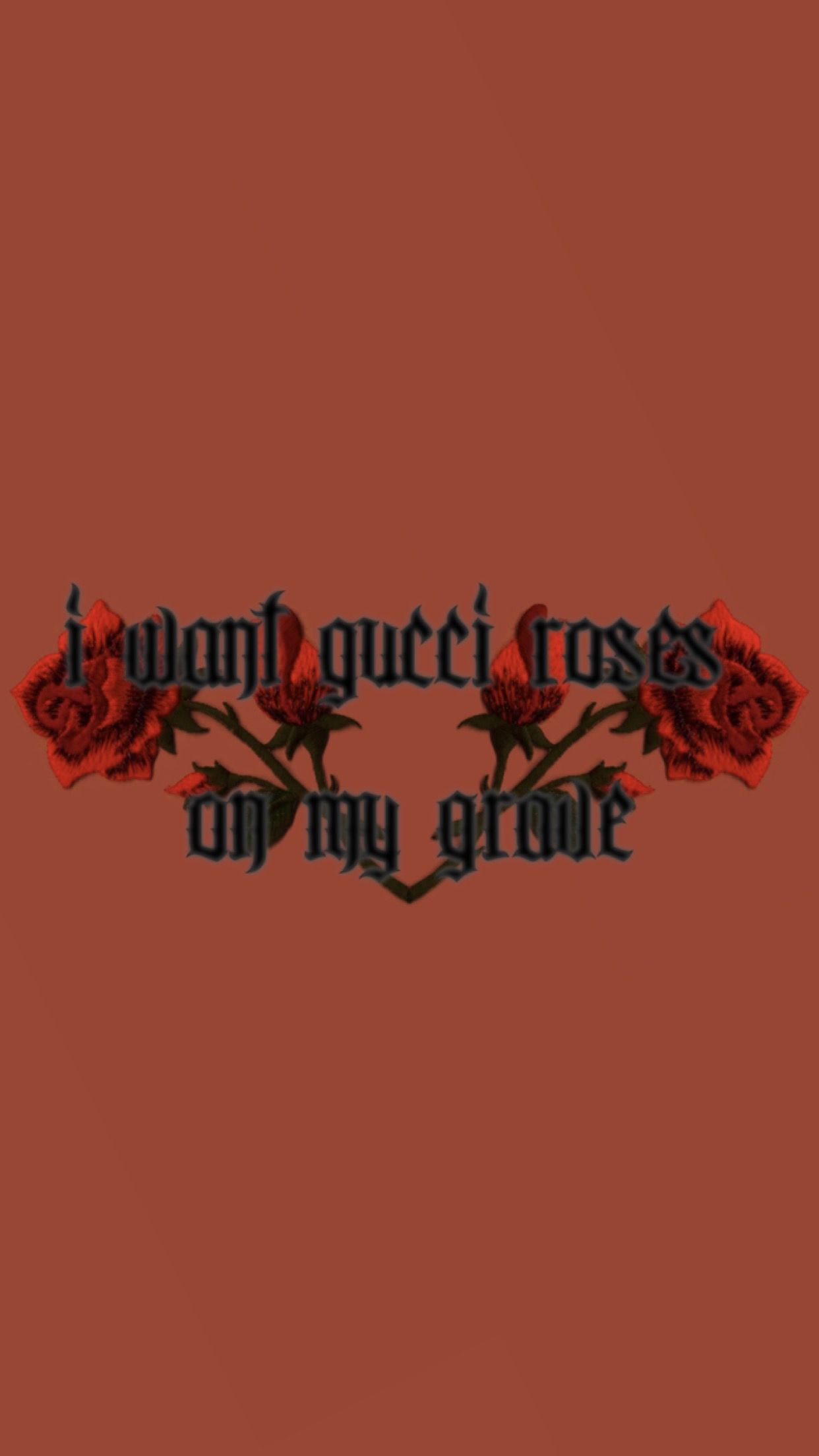 I want Gucci roses on my grave wallpaper. made by Laurette. instagram:. Rose wallpaper, Wallpaper, Lock screen wallpaper