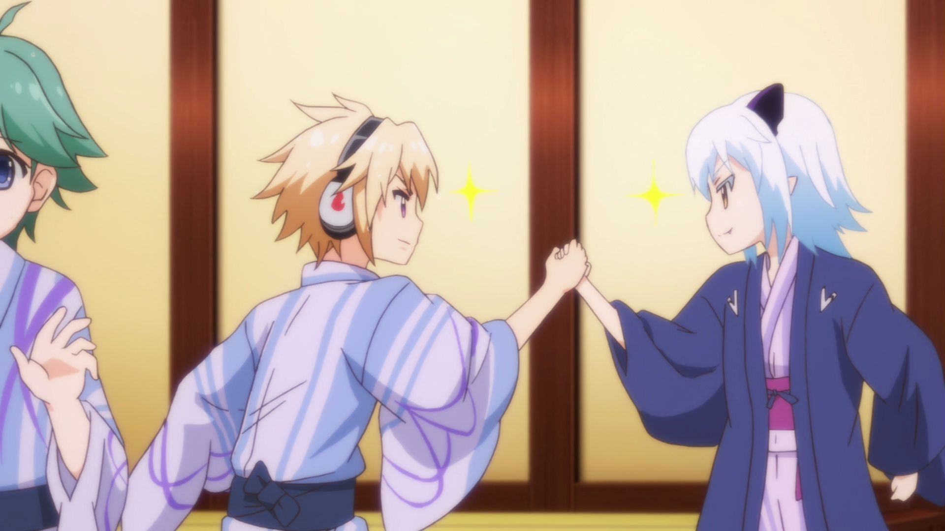 E07_Izayoi_and_Shiroyasha's_Mutual_Respect.png (1920×1080). Another world, Anime group, Children