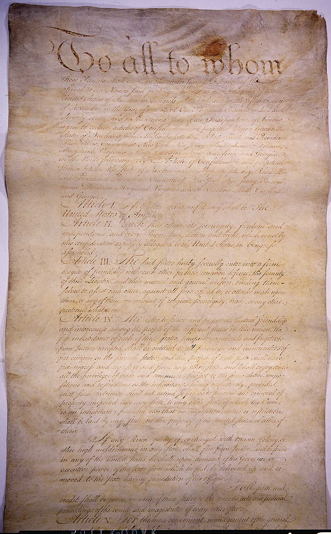 Picture of the Documents U.S. Constitution Online .net