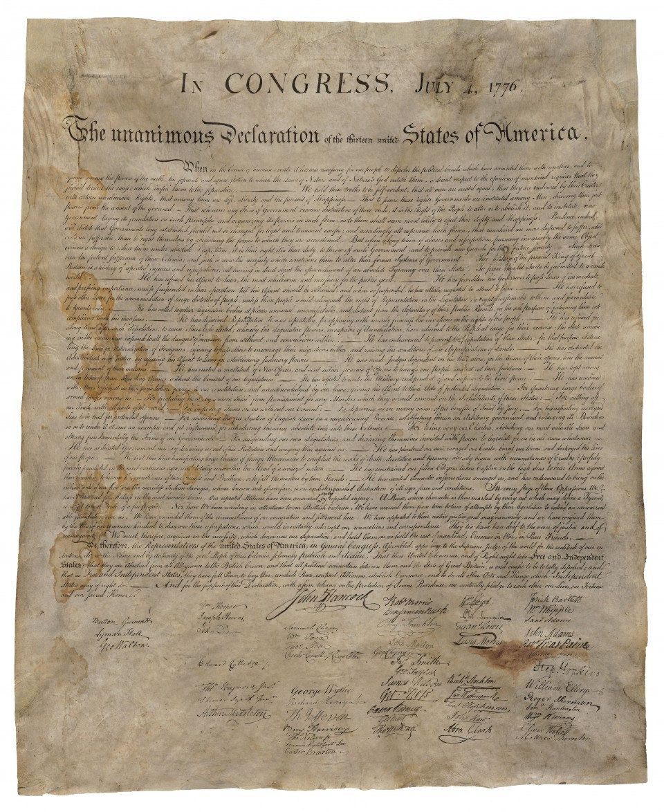 A rare copy of the Declaration of Independence survived the Civil War hidden behind wallpaper Washington Post