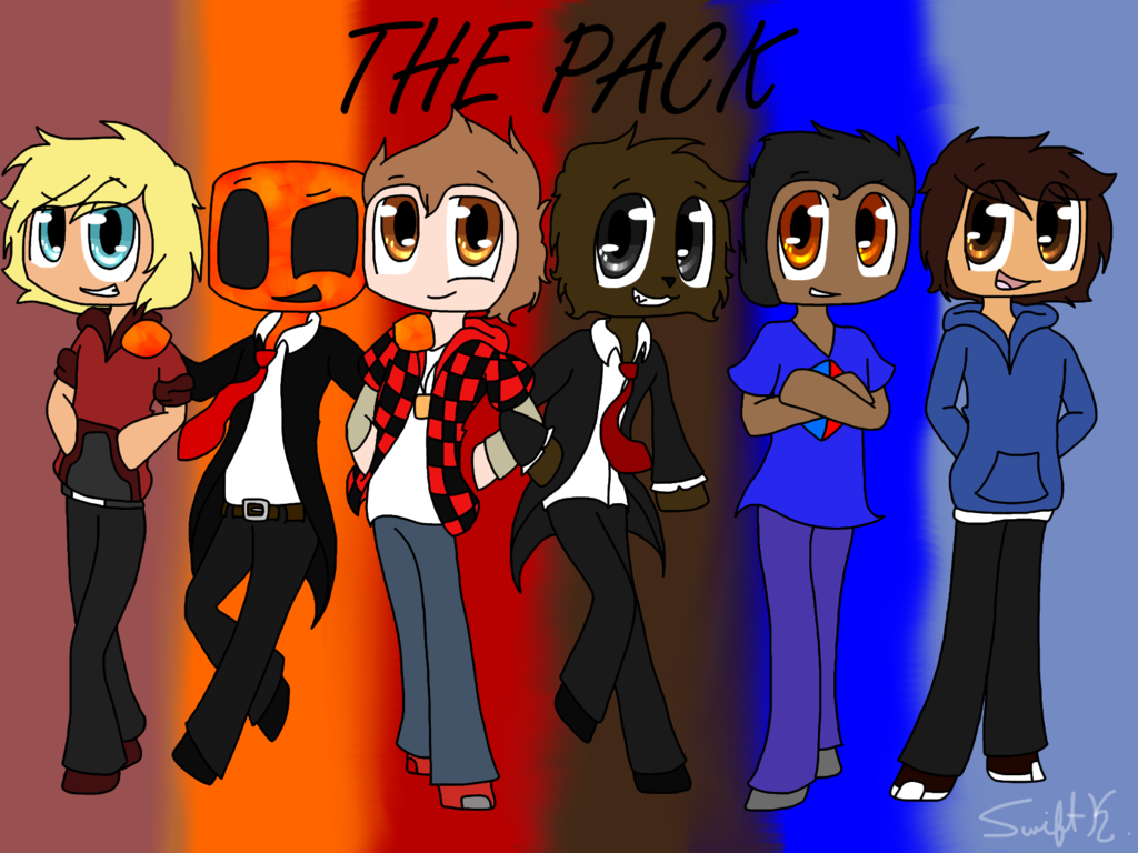 the pack minecraft youtubers, Minecraft fan art, Team crafted minecraft