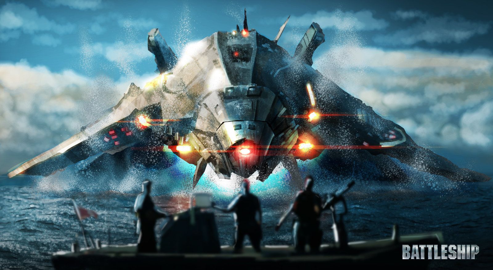 Battleship Movie Poster Digital Rendered (old work), Kenny Mok
