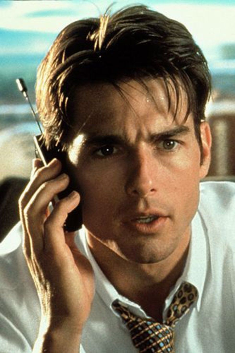 Jerry Maguire [1996] directed by Cameron Crowe, starring Tom Cruise, Cuba Gooding, Jr., Renee Zellweger, Kelly Pr. Tom cruise young, Tom cruise movies, Tom cruise