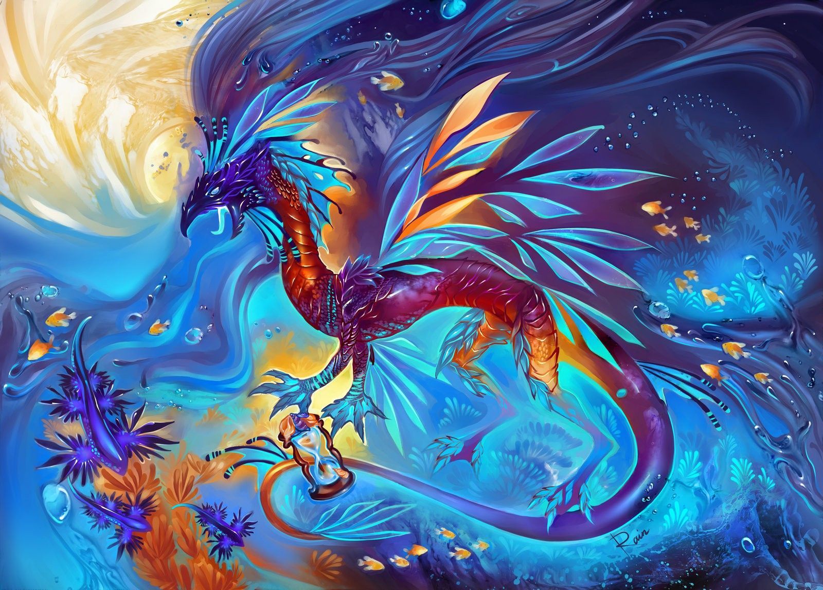 Dragon & Cool Creatures. Art wallpaper, Fantasy dragon, Fantasy art