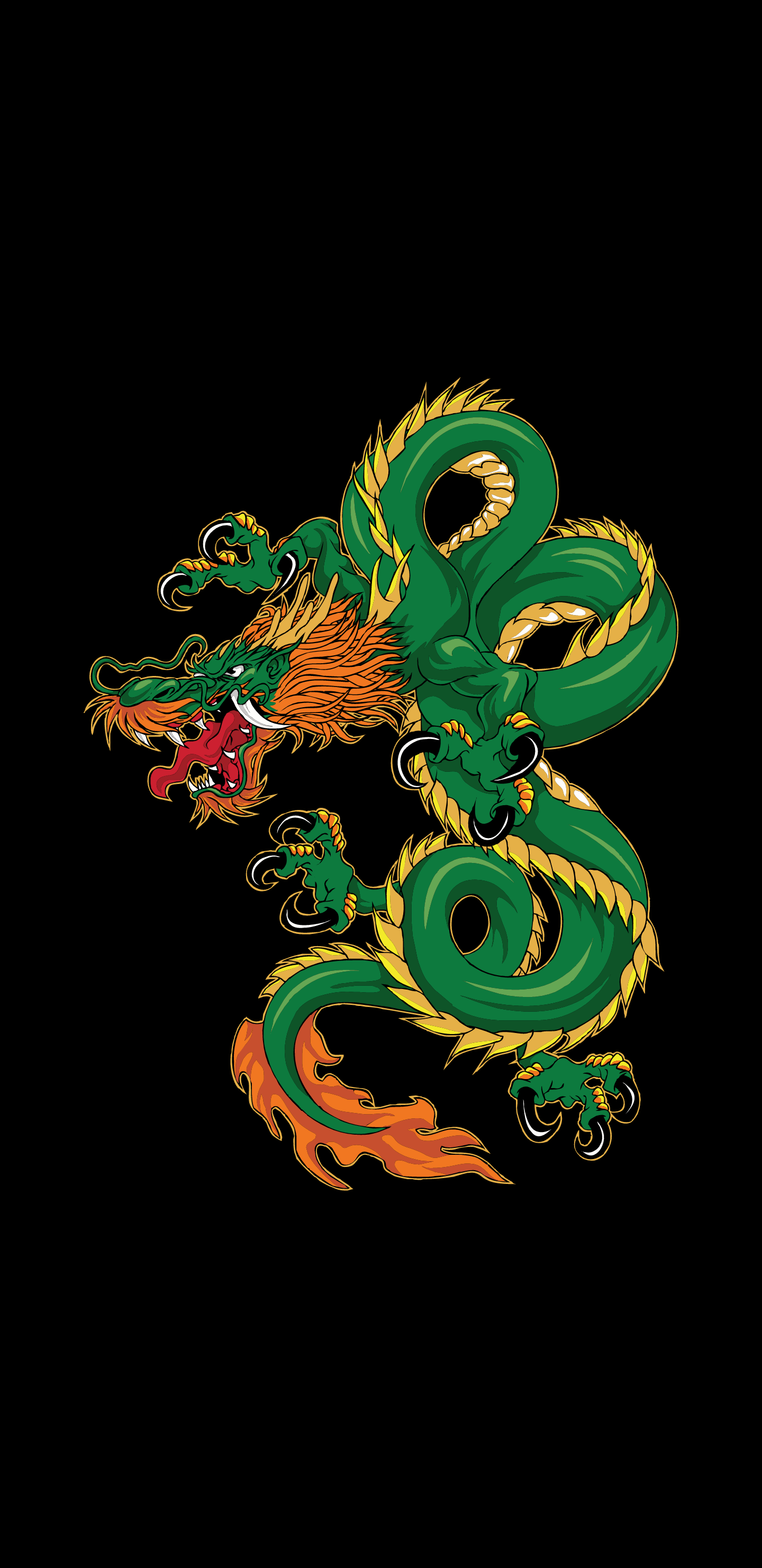 Dragon [1440x2960] wallpaper generated by Colartive (an android wallpaper generator app). Another day, another elegant looking wallpaper. Try your own choice of colors on Dragon. Drive link in the comments for