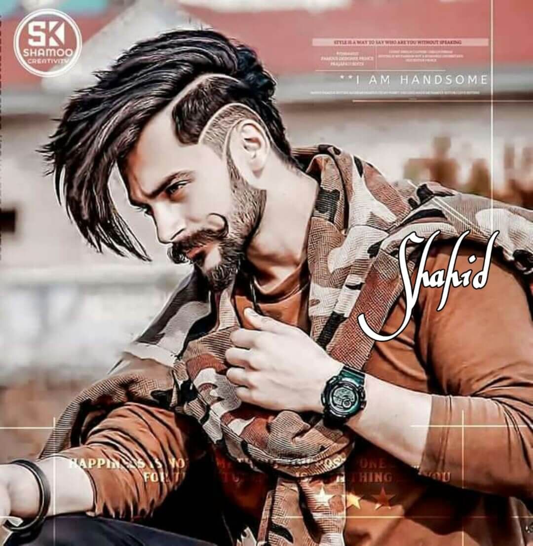 Like a boss boy dp with name shahid, HD 1080 siza dp for boy name shahid. Men hairstyle names, Beard boy, Hairstyle names