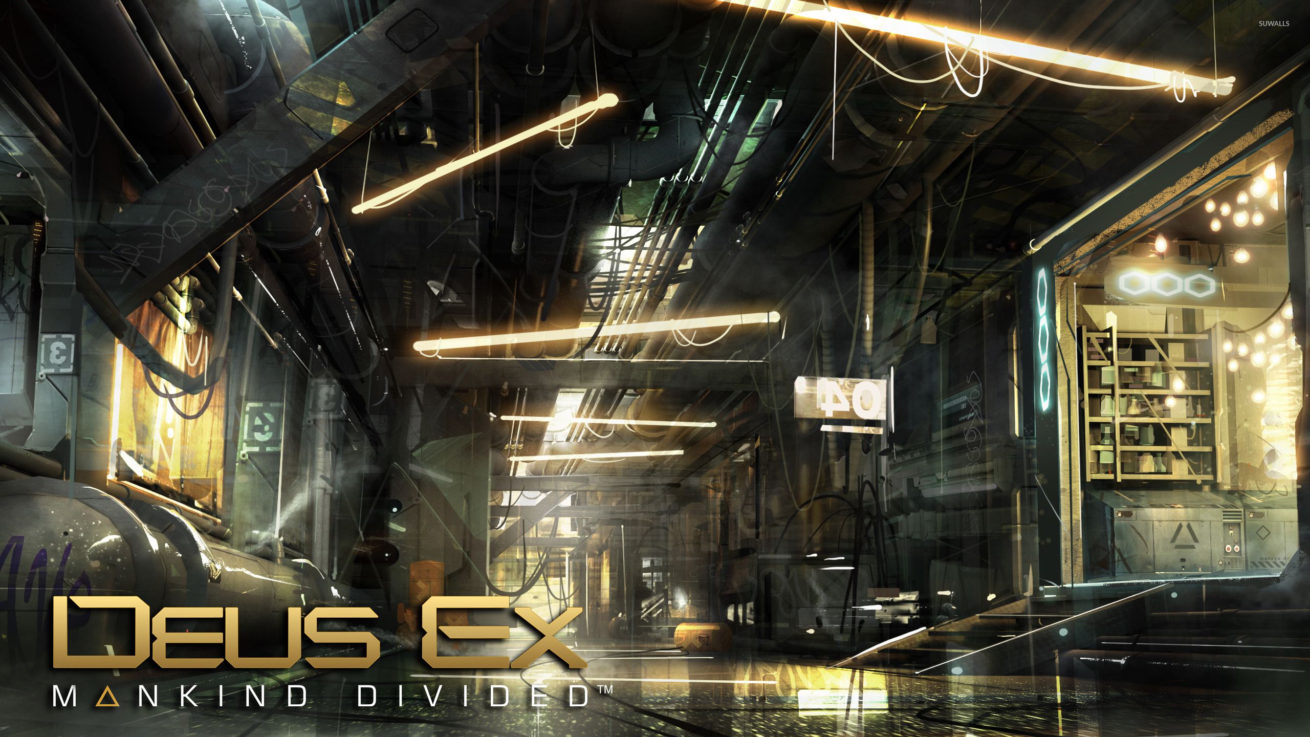 Warehouse in Deus Ex: Mankind Divided wallpaper wallpaper