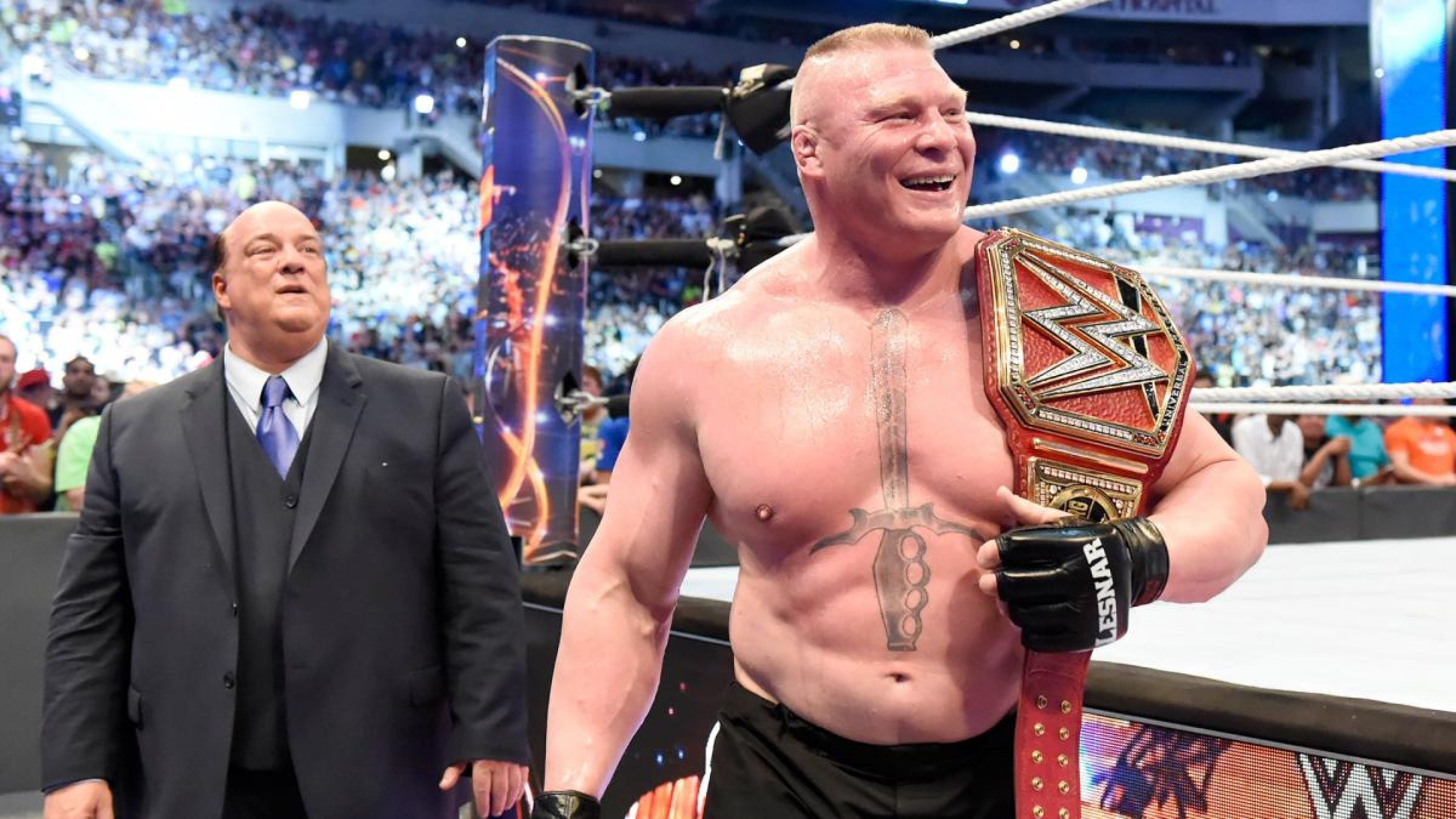 WWE Champion Brock Lesnar 4K Wallpaper