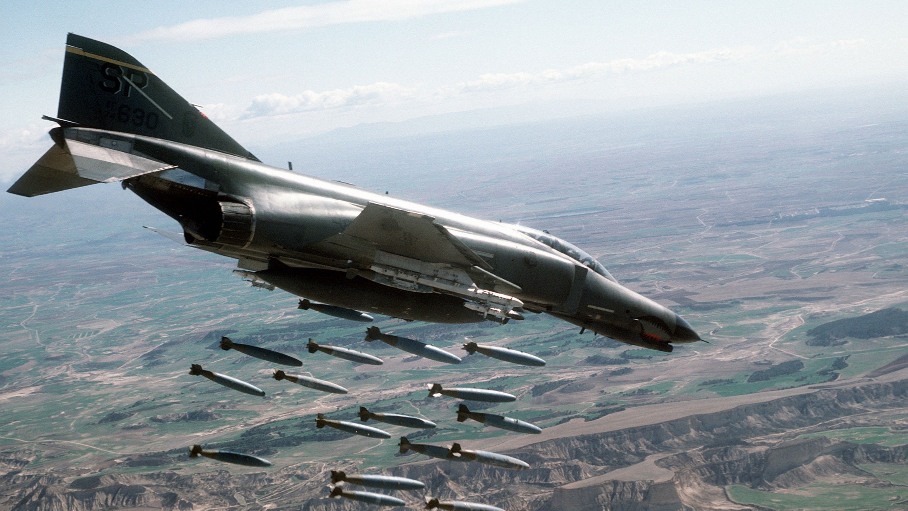 Wallpaper McDonnell Douglas F 4 Phantom II, F Fighter Bomber, Phantom US Air Force, Fighter, Military