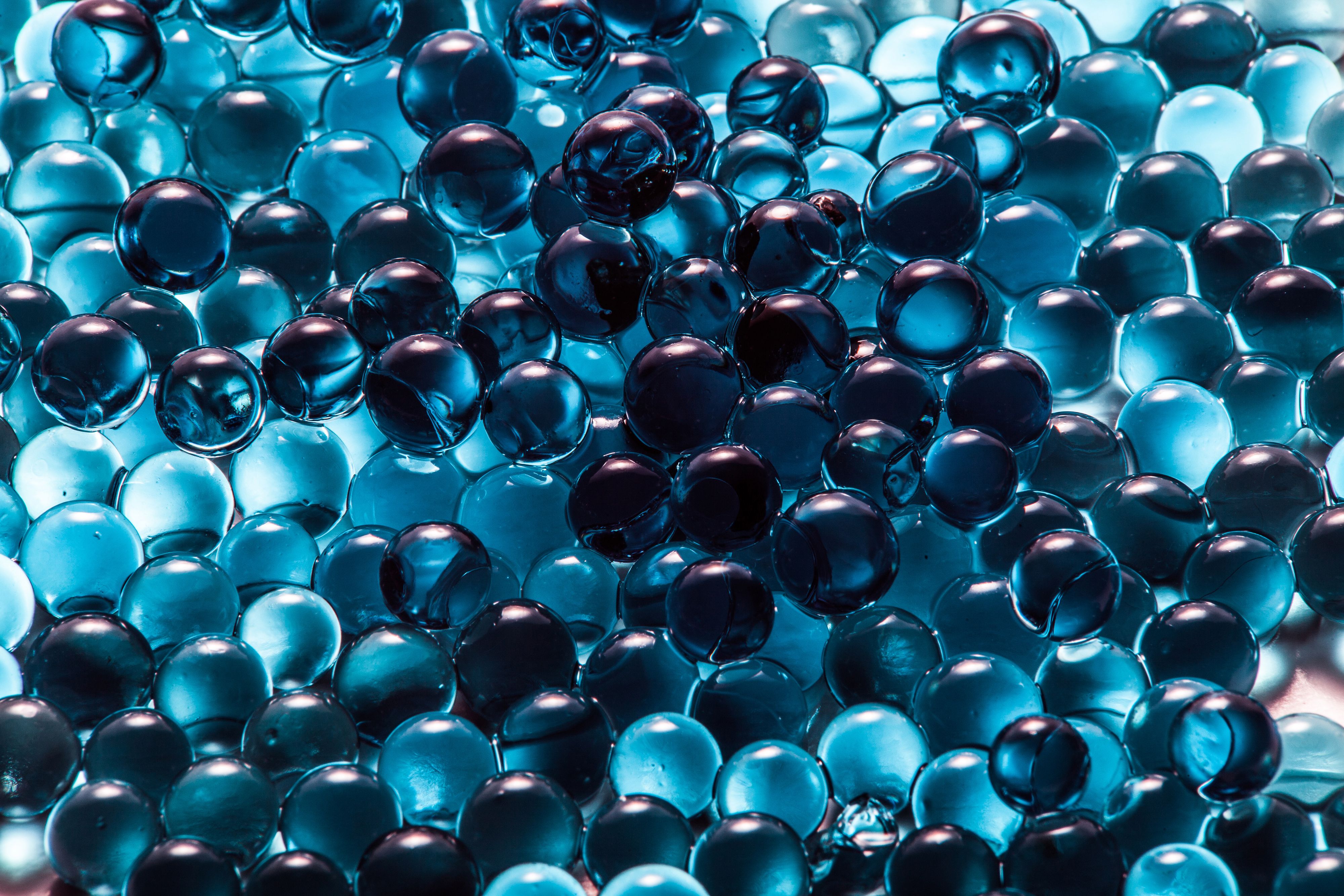 #Jelly balls, K, #Blue. Mocah.org HD Desktop Wallpaper