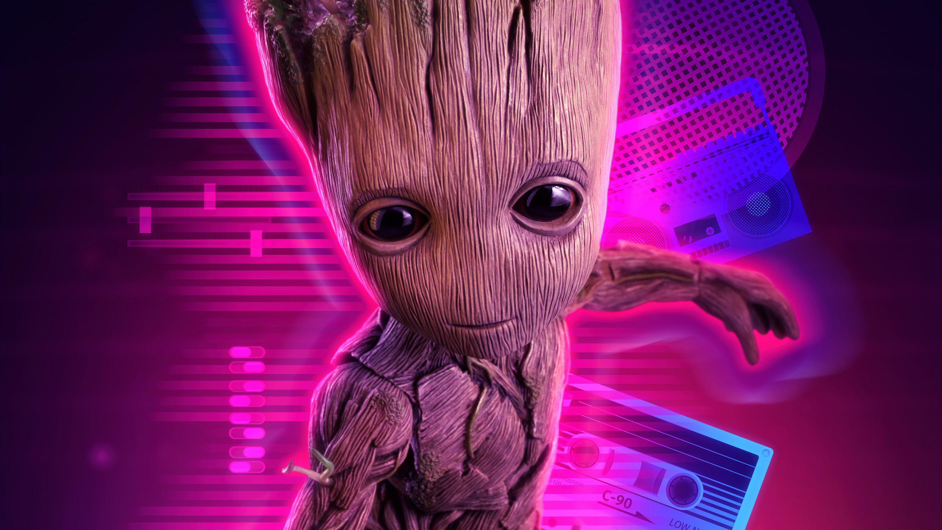 4k Baby Groot 1600x900 Resolution HD 4k Wallpaper, Image, Background, Photo and Picture