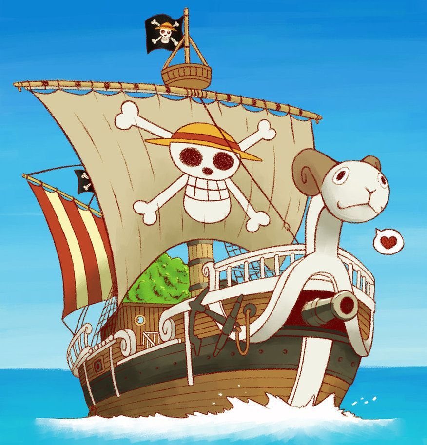 One Piece Pirate Ship Background