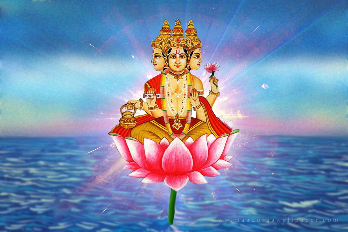 What Tilak or Namam does Lord Brahma have on His forehead? Stack Exchange