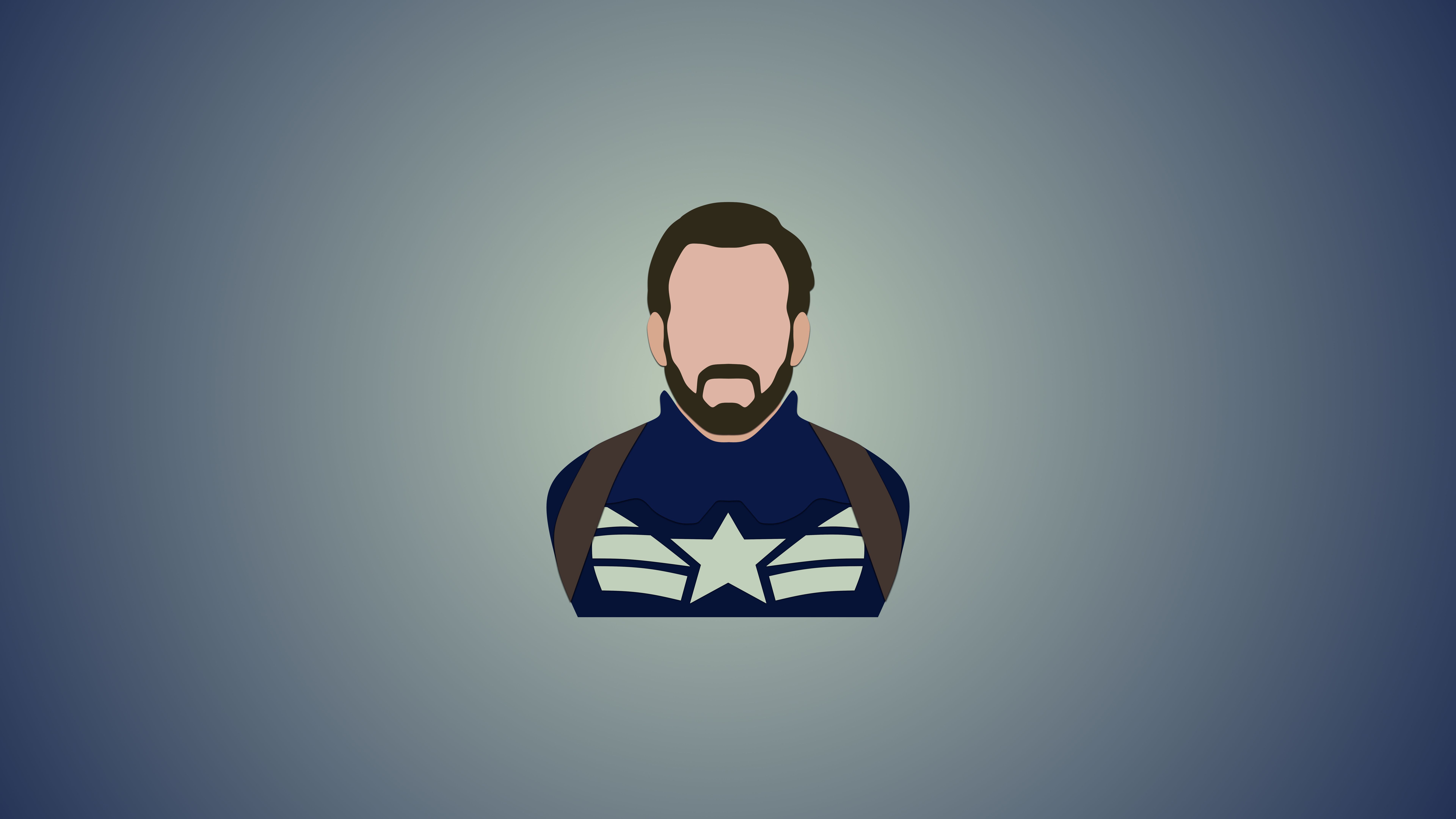 Captain America Minimalism 12k 8k HD 4k Wallpaper, Image, Background, Photo and Picture