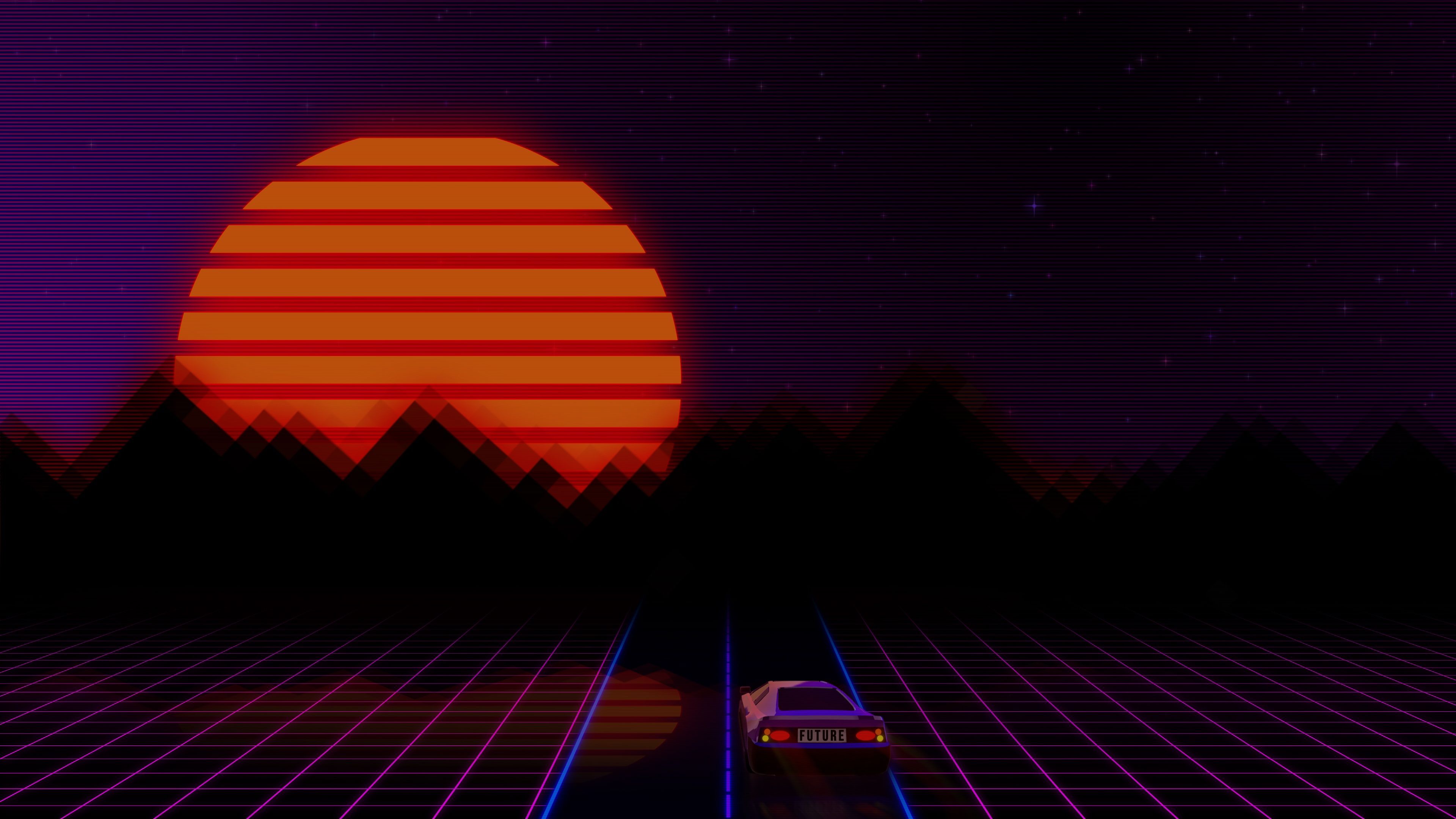 Wallpaper 4k Retrowave City Artistic Car Artwork 4k 4k Wallpaper, Artist Wallpaper, Artistic Wallpaper, Artwork Wallpaper, City Wallpaper, Hd Wallpaper, Retrowave Wallpaper