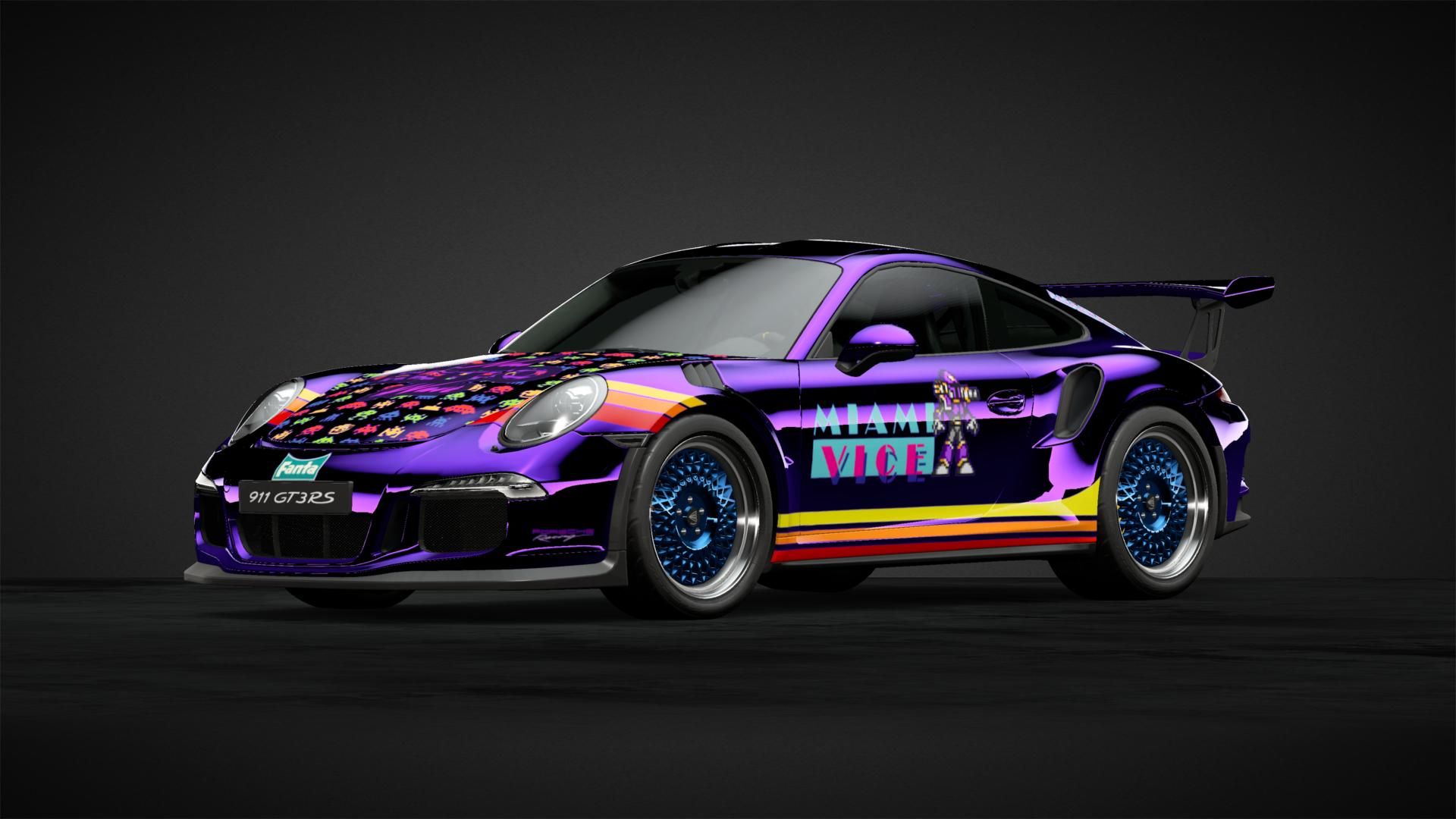 Retrowave Livery by Ovcharoff_70. Community. Gran Turismo Sport
