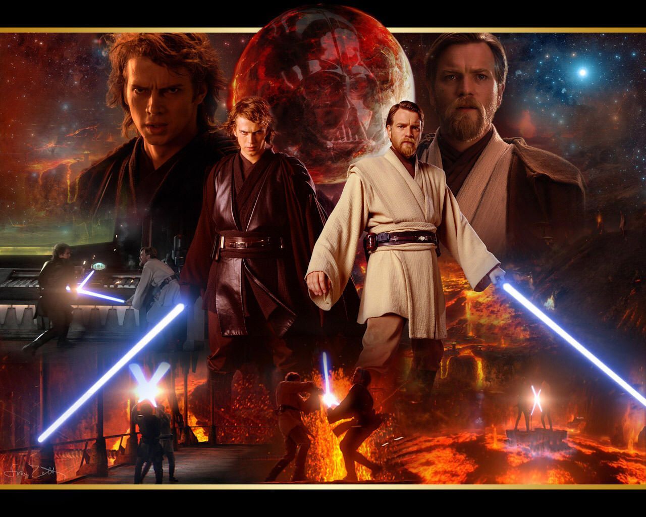 Star Wars: Revenge of the Sith Work of Art. Papel de parede star wars, Star wars poster, Star wars