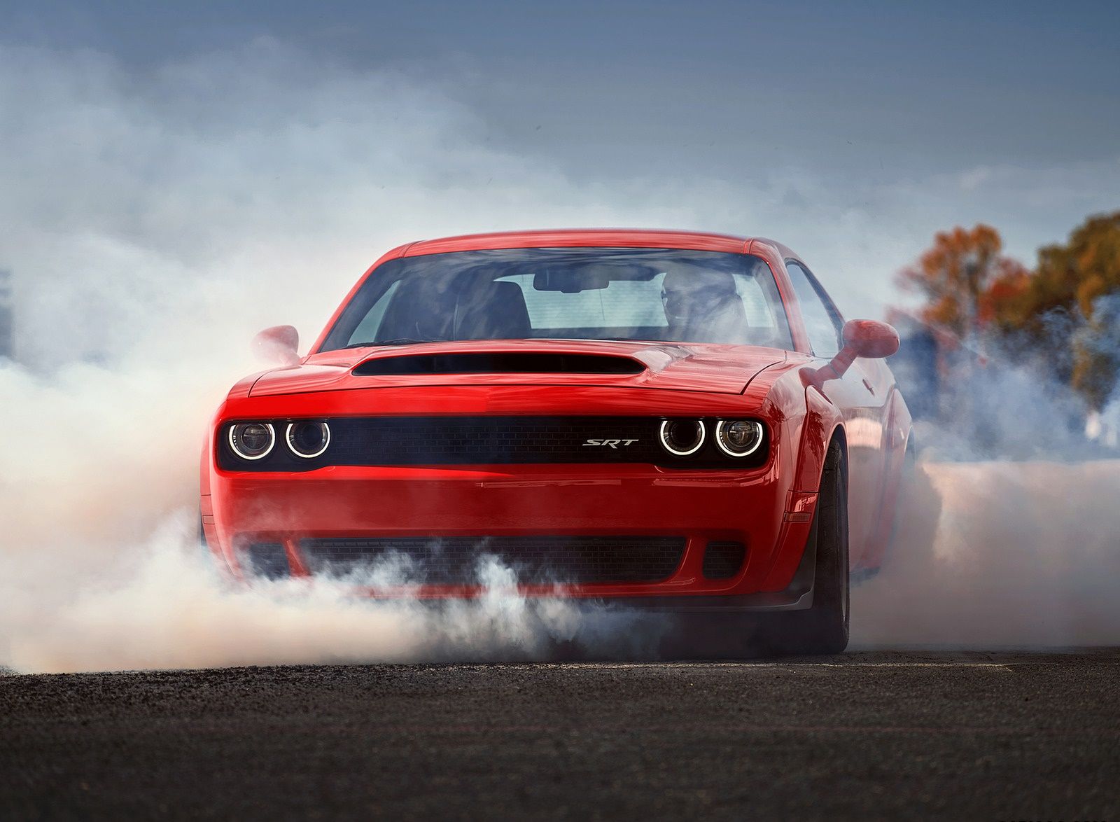 Dodge Challenger SRT Demon Burnout Wallpaper (61)