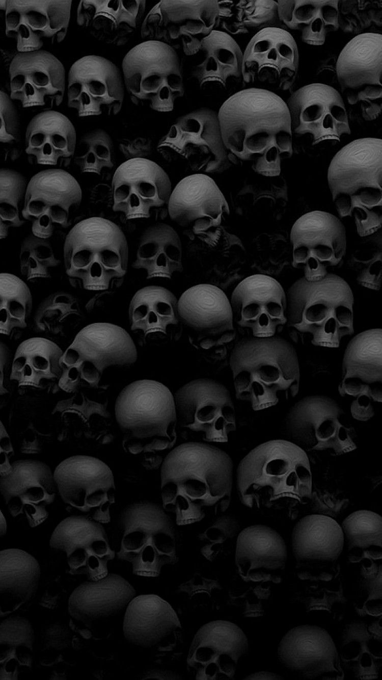 Download 750x1334 Horror, Skulls, Scary, Creepy Wallpaper. Scary wallpaper, Skull wallpaper, Black skulls wallpaper