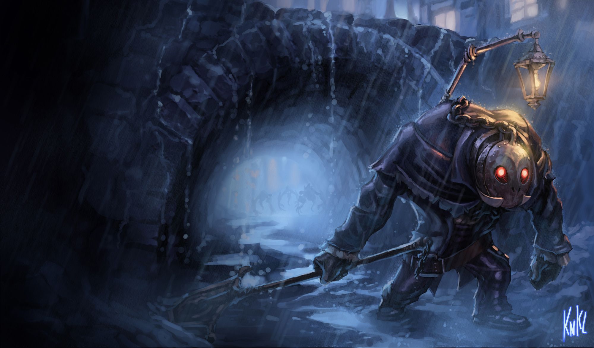 league, Of, Legends, Yorick, Drawing Wallpaper HD / Desktop and Mobile Background